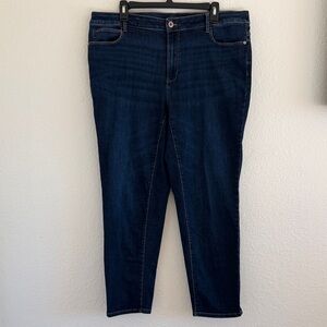 J. Jill Denim Boyfriend Straight Leg Ankle Dark Wash Jeans size 18